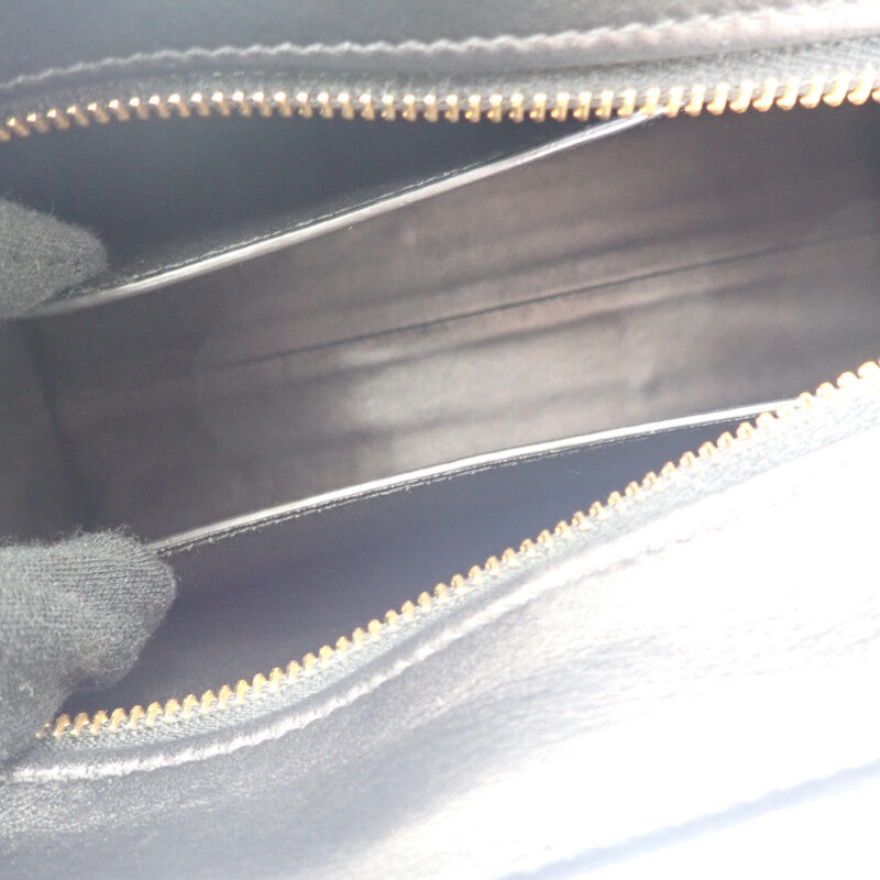 プラダ PRADA エスプラナードバッグ 1BH043 ショルダーバッグ サフィアーノ グレー ブラック レディース【中古】【ABランク】