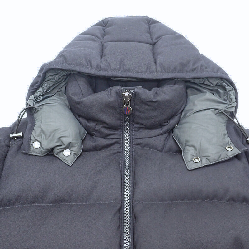 MONCLER MONTGENEVRE 短版羽絨外套 1 H20911A53700 54272 羊毛 海軍藍 男款【中古】【A級】