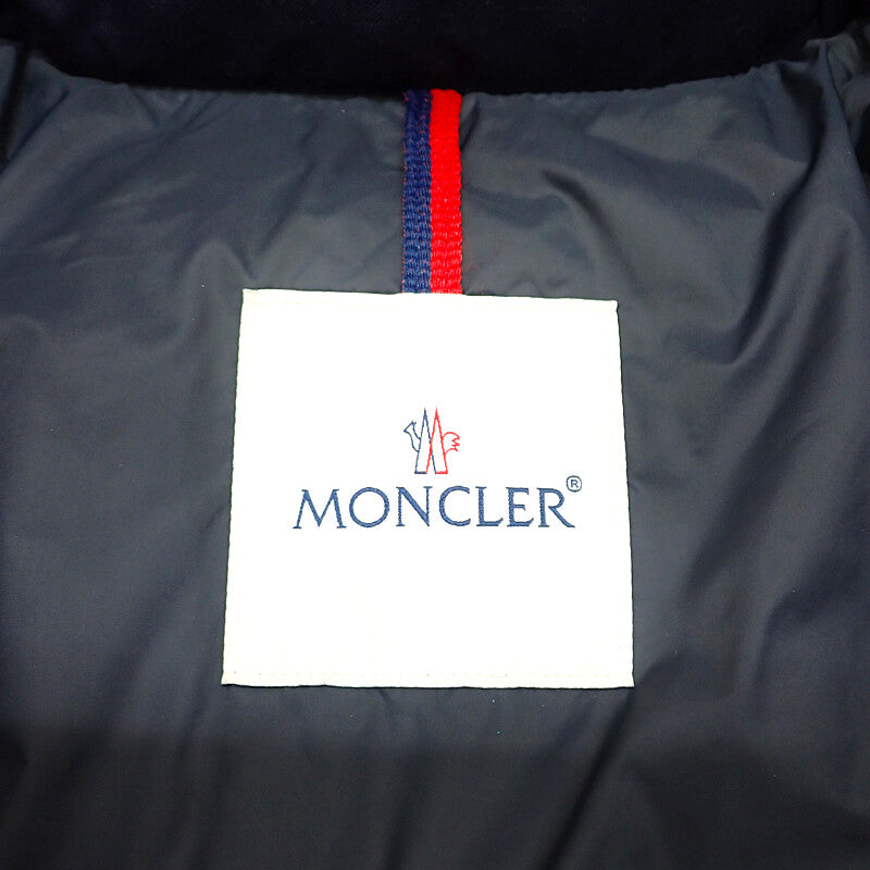 MONCLER MONTGENEVRE 短版羽絨外套 1 H20911A53700 54272 羊毛 海軍藍 男款【中古】【A級】