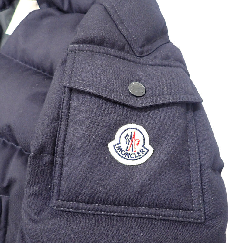 モンクレール MONCLER MONTGENEVRE モンジュネーブル ショート 1 H20911A53700 54272 ダウンジャケット ウール ネイビー メンズ【中古】【Aランク】