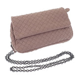 【中古】ボッテガヴェネタ BOTTEGA VENETA イントレチャート チェーンショルダー 310774 ショルダーバッグ ラムスキン ピンク レディース【Aランク】