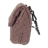 【中古】ボッテガヴェネタ BOTTEGA VENETA イントレチャート チェーンショルダー 310774 ショルダーバッグ ラムスキン ピンク レディース【Aランク】