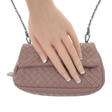 【中古】ボッテガヴェネタ BOTTEGA VENETA イントレチャート チェーンショルダー 310774 ショルダーバッグ ラムスキン ピンク レディース【Aランク】