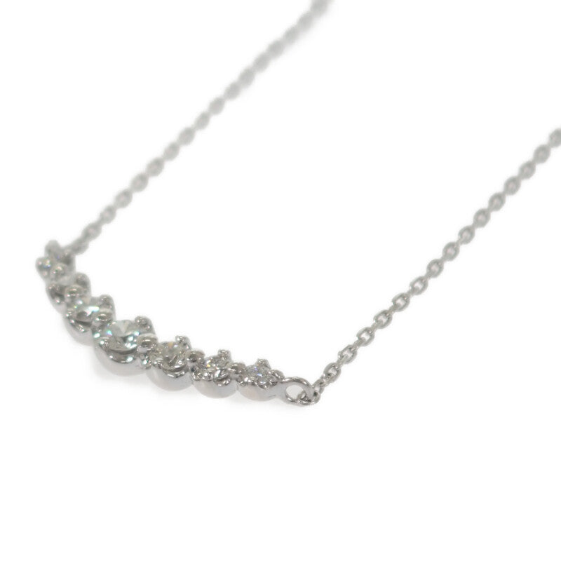 ヨンドシー 4℃ ダイヤモンド ネックレス K18ホワイトゴールド ダイヤモンド レディース【中古】【Aランク】
