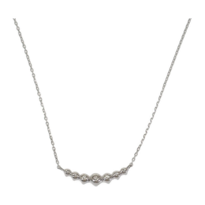 4℃ Diamond Necklace K18 White Gold Diamond Ladies