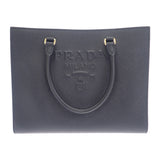 【中古】プラダ PRADA ミディアム 1BA337NZVF0002 2WAYバッグ ハンドバッグ トートバッグ サフィアーノ ブラック ゴールド金具 レディース【Aランク】
