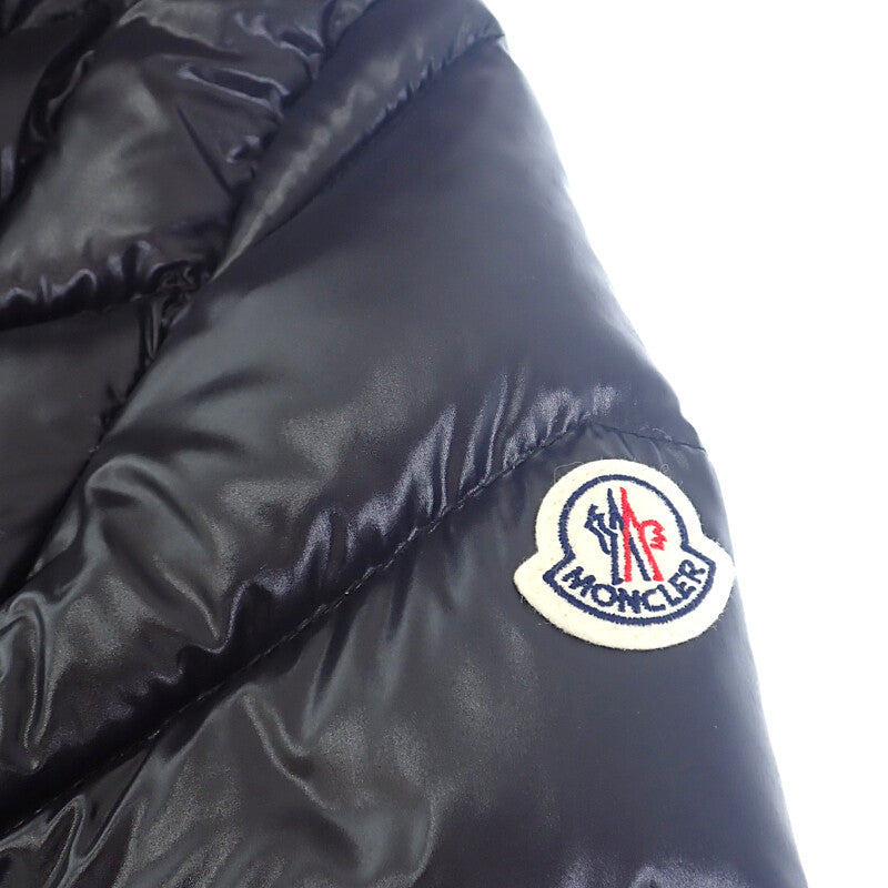 モンクレール MONCLER ファー付きロング H20931C00069_C0065 ダウンジャケット ナイロン ブラック レディース【中古】【ABランク】