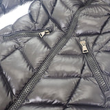 モンクレール MONCLER ファー付きロング H20931C00069_C0065 ダウンジャケット ナイロン ブラック 00 レディース【中古】【ABランク】
