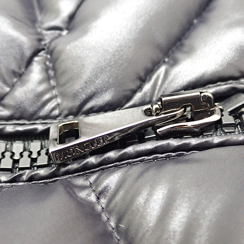 MONCLER 蒙口 附毛領長款羽絨外套 H20931C00069_C0065 尼龍 黑色 女款【中古】【AB級】