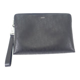 【中古】クリスチャンディオール Christian Dior オブリークギャラクシー 総柄 2ESCA251VPD-H03E クラッチバッグ レザー ブラック シルバー金具 メンズ【Aランク】