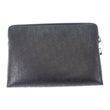 【中古】クリスチャンディオール Christian Dior オブリークギャラクシー 総柄 2ESCA251VPD-H03E クラッチバッグ レザー ブラック シルバー金具 メンズ【Aランク】