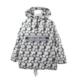ディオール Dior スター アノラック XS 217C10A2977 パーカー ポリエステル ネイビー ホワイト レディース【中古】【Aランク】