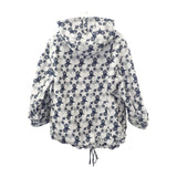 ディオール Dior スター アノラック XS 217C10A2977 パーカー ポリエステル ネイビー ホワイト レディース【中古】【Aランク】