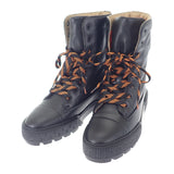 エルメス HERMES ショートブーツ フレッシュ 38 H242072Z02380 ブーツ カーフ ナッパ ブラック レディース【中古】【SAランク】