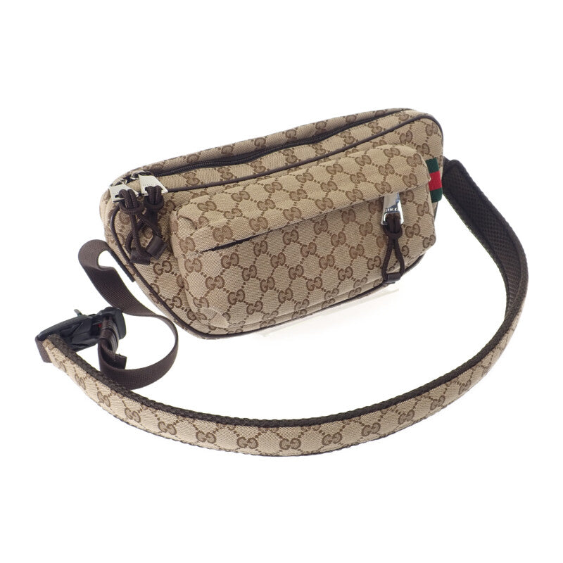 グッチ GUCCI GGスモール クロスボディバッグ 802096_FADUK_9853 ボディバッグ GGキャンバス ベージュ レディース メンズ【中古】【Aランク】
