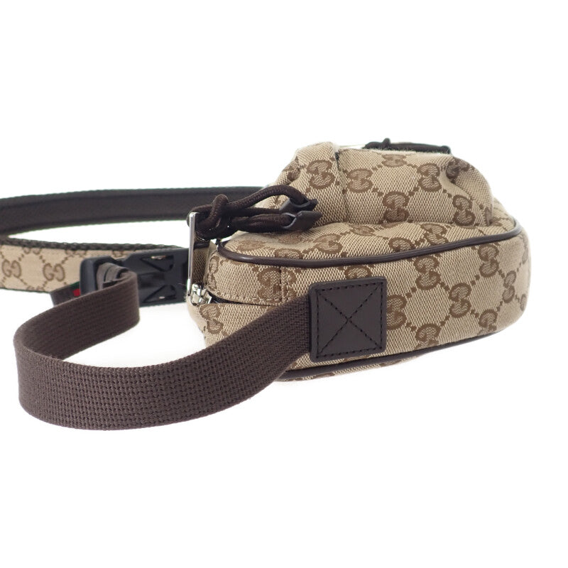 GUCCI 古馳 GG小型斜背包 802096_FADUK_9853 斜背包 GG帆布 米色 女士 男士【中古】【A級】