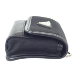プラダ PRADA ミニポーチ Re-Nylon 2ZT0222DMHF0002 ショルダーバッグ サフィアーノ ナイロン ブラック レディース【中古】【Aランク】