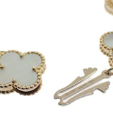 ヴァンクリーフ&アーペル Van Cleef & Arpels アルハンブラ ウォッチ スモール VCARO40T00 腕時計 K18イエローゴールド クオーツ ホワイトシェル文字盤 レディース【中古】【ABランク】