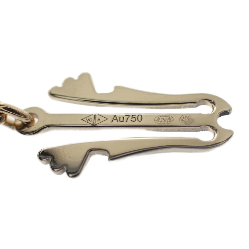 ヴァンクリーフ&アーペル Van Cleef & Arpels アルハンブラ ウォッチ スモール VCARO40T00 腕時計 K18イエローゴールド クオーツ ホワイトシェル文字盤 レディース【中古】【ABランク】