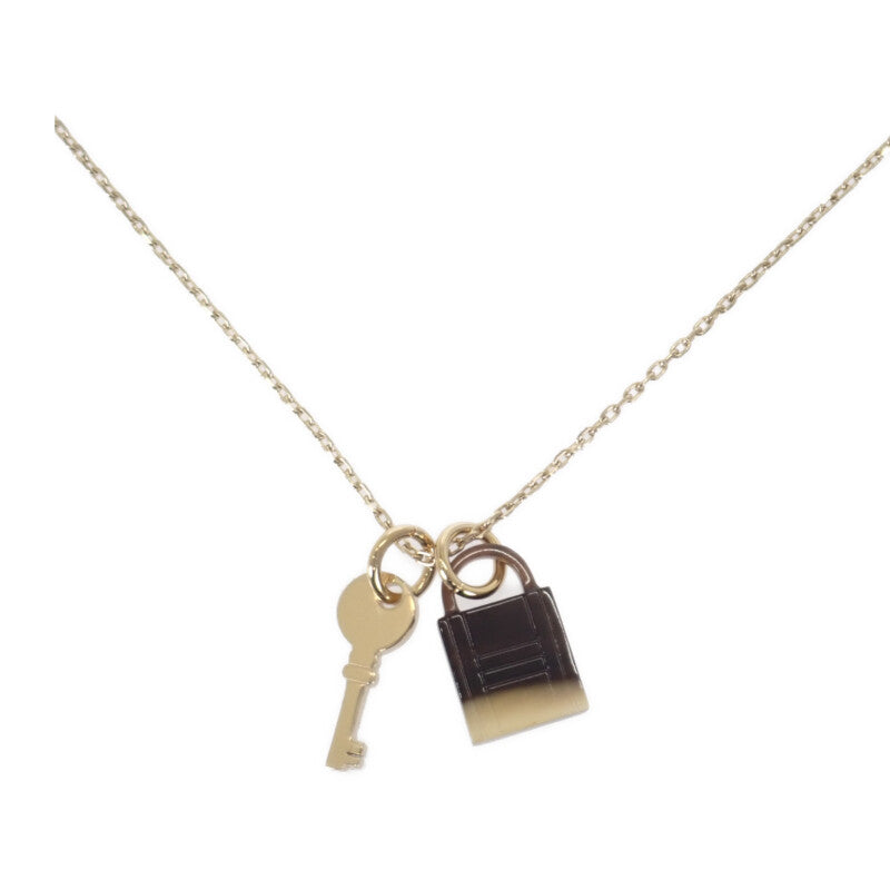 エルメス HERMES アミュレット パドロックPM ネックレス メタル バッファローホーン ゴールド レディース【中古】【SAランク】