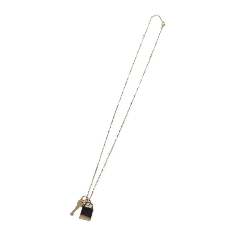 エルメス HERMES アミュレット パドロックPM ネックレス メタル バッファローホーン ゴールド レディース【中古】【SAランク】