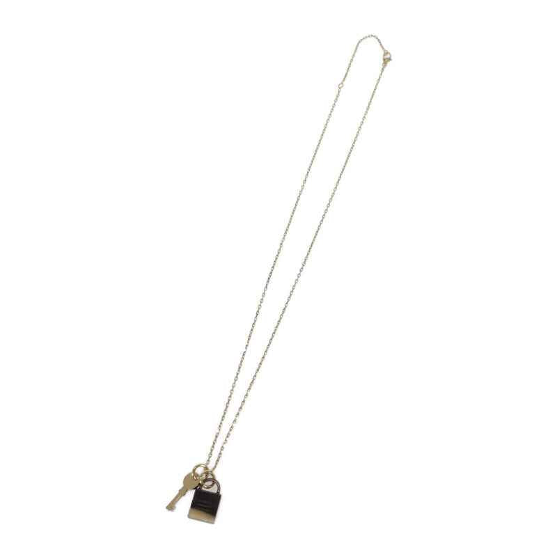 エルメス HERMES アミュレット パドロックPM ネックレス メタル バッファローホーン ゴールド レディース【中古】【SAランク】