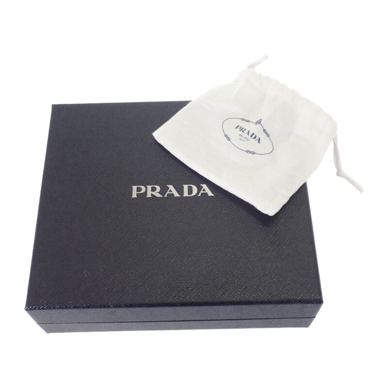 プラダ PRADA レザー スマートフォンケース 2ZH108_2DMH_F0002 ショルダーバッグ サフィアーノ ナイロン ブラック レディース メンズ【中古】【Aランク】
