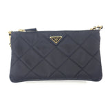 プラダ PRADA Re-Edition 1995 チェーン Re-Nylon 1NI054_2AOS_F0002 アクセサリーポーチ ナイロン ブラック レディース【中古】【ABランク】