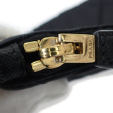 プラダ PRADA Re-Edition 1995 チェーン Re-Nylon 1NI054_2AOS_F0002 アクセサリーポーチ ナイロン ブラック レディース【中古】【ABランク】