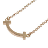 【中古】ティファニー TIFFANY&Co. K18PG Tスマイル ミニ ペンダント 62617721 ネックレス K18ピンクゴールド ピンクゴールド レディース【Aランク】