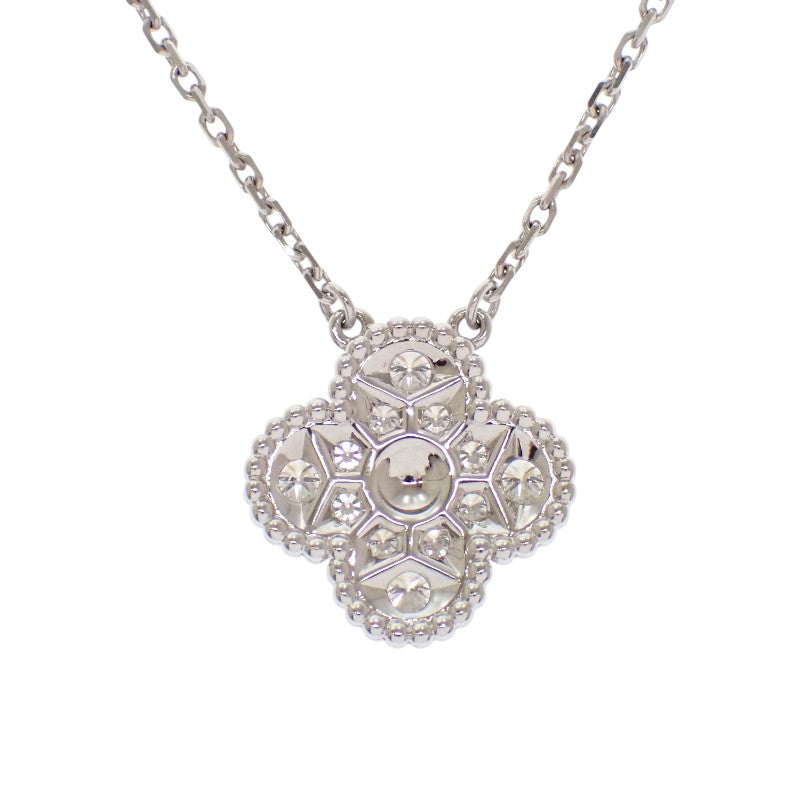 ヴァンクリーフ&アーペル Van Cleef & Arpels ヴィンテージ アルハンブラ VCARA46100 ネックレス K18ホワイトゴールド ダイヤモンド レディース【中古】【Aランク】