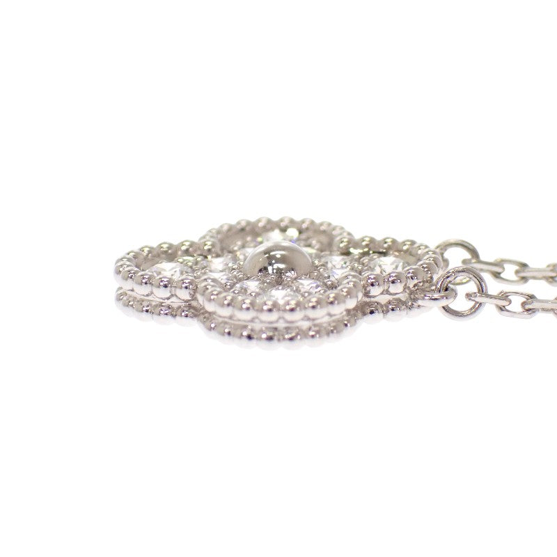 ヴァンクリーフ&アーペル Van Cleef & Arpels ヴィンテージ アルハンブラ VCARA46100 ネックレス K18ホワイトゴールド ダイヤモンド レディース【中古】【Aランク】