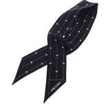 【中古】プラダ PRADA プリントツイル 1FF008_2DTR_F0967 スカーフ シルク ブラック ホワイト レディース【Aランク】