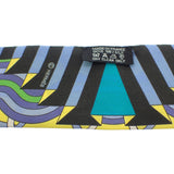 【中古】エルメス HERMES ツイリー BALLET AQUATIQUE スカーフ シルク イエロー グリーン ブラック レディース ユニセックス【ABランク】