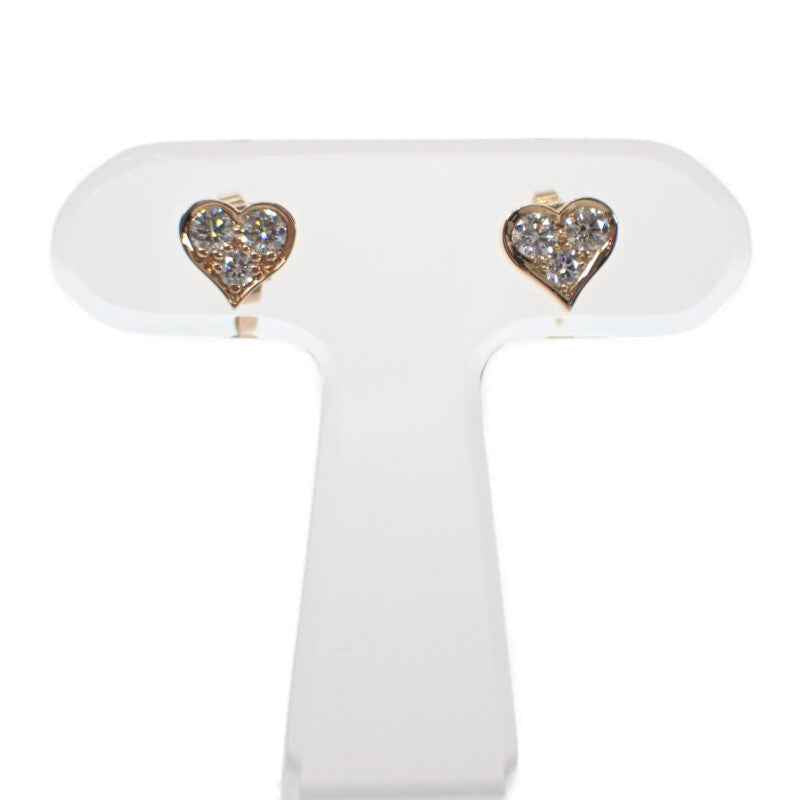 ティファニー TIFFANY&Co. センチメンタルハート ピアス K18ピンクゴールド ダイヤモンド レディース【中古】【Aランク】