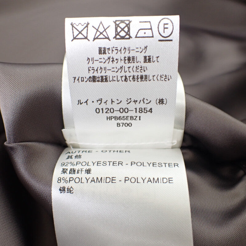 路易威登 LOUIS VUITTON LV刺繡超大版飛行員夾克 50 尼龍 灰色 男士【中古】【A級】