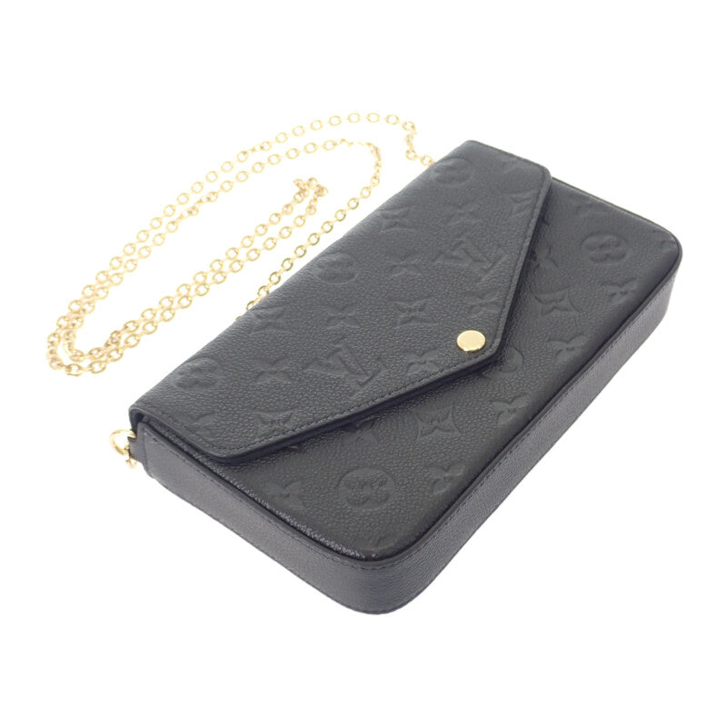 ルイヴィトン LOUIS VUITTON ポシェット・フェリシー M82477 ショルダーバッグ モノグラムアンプラント ブラック レディース【中古】【Sランク】