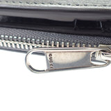 グッチ GUCCI GGコインウォレット 760238 二つ折り財布 GGスプリームキャンバス レザー グレー メンズ レディース【中古】【Aランク】