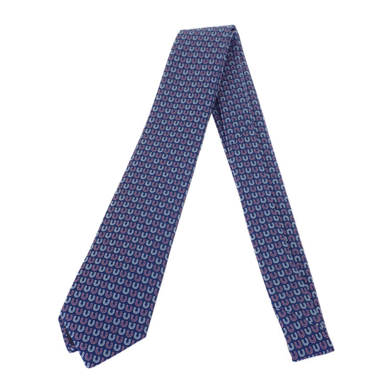 中古】エルメス HERMES シルクタイ グッドラック H339412T04 ネクタイ  