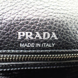 【中古】プラダ PRADA ヴィッテロダイノソフトレザー 1BD314 ショルダーバッグ レザー ブラック シルバー金具 レディース【Aランク】