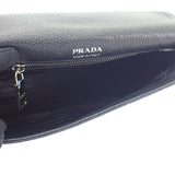 【中古】プラダ PRADA ヴィッテロダイノソフトレザー 1BD314 ショルダーバッグ レザー ブラック シルバー金具 レディース【Aランク】
