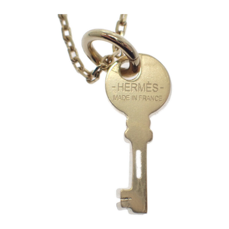 愛馬仕 HERMES Amulette Padlock PM H057027FD00 項鍊 金屬 水牛角 金色 黑色 女士【中古】【AB級】