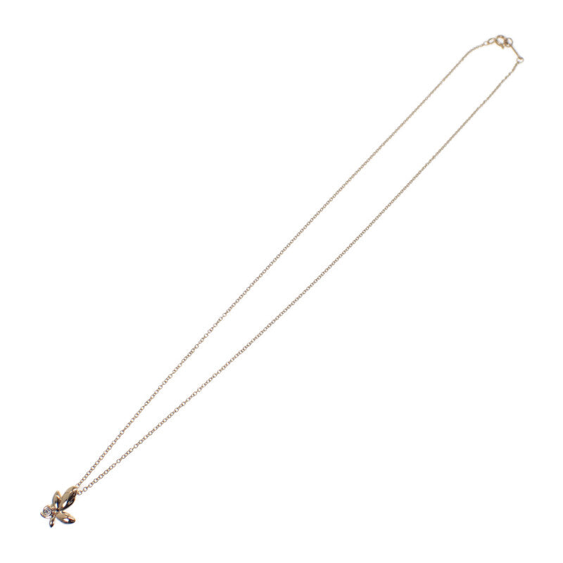 ティファニー TIFFANY&Co. パロマ・ピカソ オリーブリーフ ペンダント ミニ 60021537 ネックレス K18ピンクゴールド ダイヤモンド レディース【中古】【Aランク】