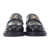 シャネル CHANEL 24/25 クルーズコレクション G46112B1883994305 ローファー シャイニークランプル カーフスキン ブラック 35 1/2 レディース【中古】【SAランク】