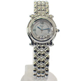 ショパール Chopard ハッピースポーツ 27/8250-23 腕時計 ステンレススチール クオーツ ホワイトシェル文字盤 レディース【中古】【Aランク】