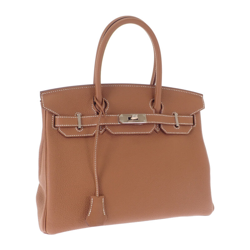 エルメス HERMES バーキン 30 ハンドバッグ トゴ ゴールド シルバー金具 レディース【中古】【SAランク】