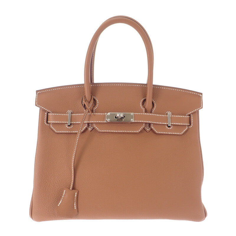 エルメス HERMES バーキン 30 ハンドバッグ トゴ ゴールド シルバー金具 レディース【中古】【SAランク】