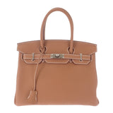 エルメス HERMES バーキン 30 ハンドバッグ トゴ ゴールド シルバー金具 レディース【中古】【SAランク】