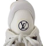 【中古】ルイヴィトン LOUIS VUITTON アークライト 2.0 厚底 プラットフォーム 1ABHZN モノグラム スニーカー レザー ホワイト 36 レディース【Aランク】