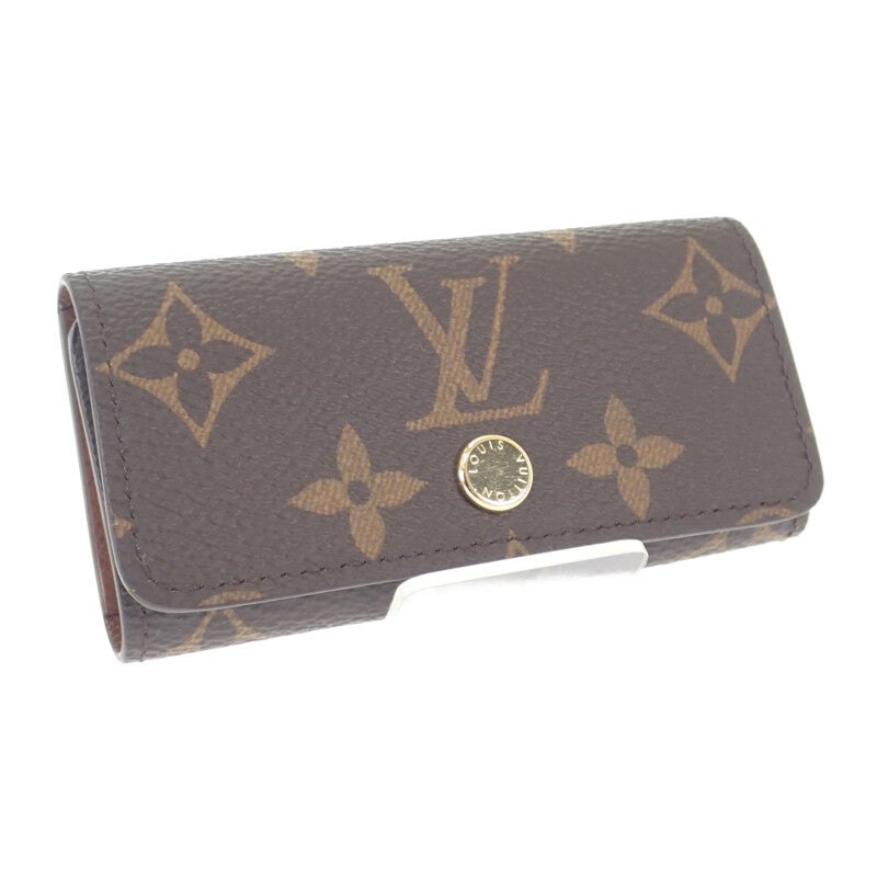 ルイヴィトン LOUIS VUITTON ミュルティクレ 4 M69517 モノグラム キーケース ブラウン メンズ レディース【中古】【Sランク】
